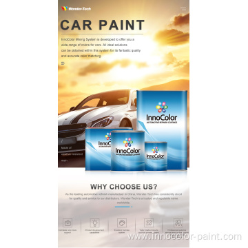 InnoColor 2K Brilliant Red Car Paint for Auto Refinish Paint, Body Shops